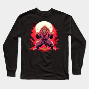 karate liion Long Sleeve T-Shirt